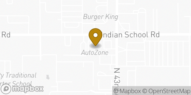 Map showing the location of AutoZone in Phoenix, AZ 85031