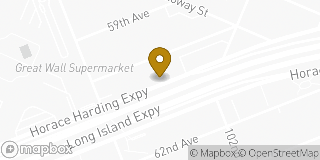 Map showing the location of Dunkin' in Corona, NY 11368