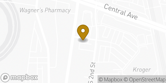 Map showing the location of 3rd St in Louisville, KY 40214