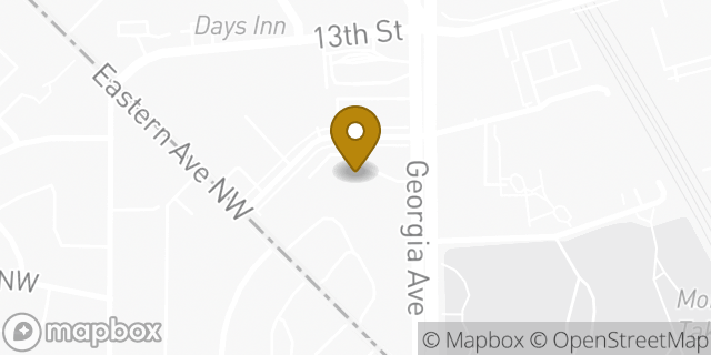 Map showing the location of Amazon Locker - Adelaide in Silver Spring, MD 20910