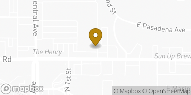 Map showing the location of Chipotle Mexican Grill in Phoenix, AZ 85012