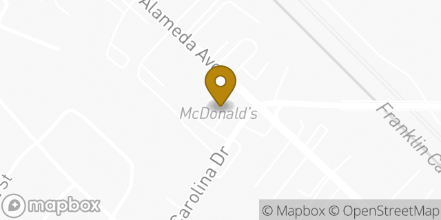 Map showing the location of McDonald's in El Paso, TX 79915