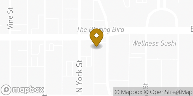 Map showing the location of Subway in Denver, CO 80206
