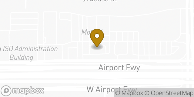 Map showing the location of Hwy 183 & Story in Irving, TX 75062