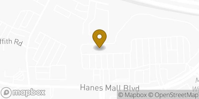 Map showing the location of Subway in Winston-Salem, NC 27103