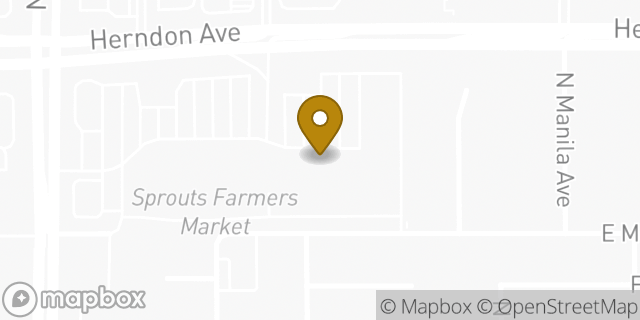 Map showing the location of Amazon Locker - Amador in Clovis, CA 93612