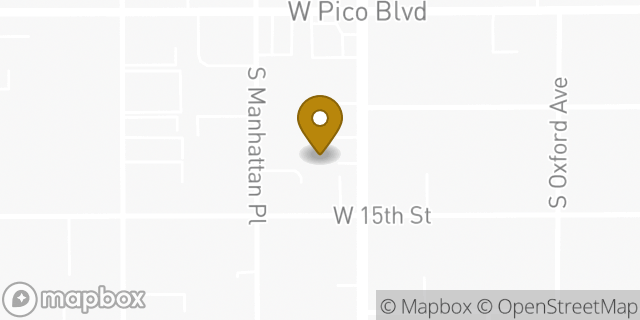 Map showing the location of Enterprise Rent-A-Car in Los Angeles, CA 90006