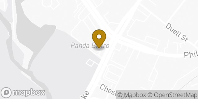 Map showing the location of Dunkin' in Huntingdon Valley, PA 19006
