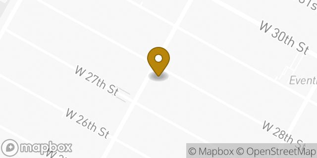 Map showing the location of Starbucks in New York, NY 10001