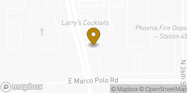 Map showing the location of The American Legion Post 107 in Phoenix, AZ 85024