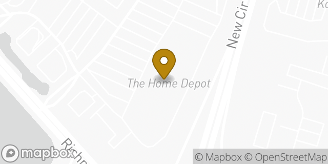 Map showing the location of The Home Depot in Lexington, KY 40502