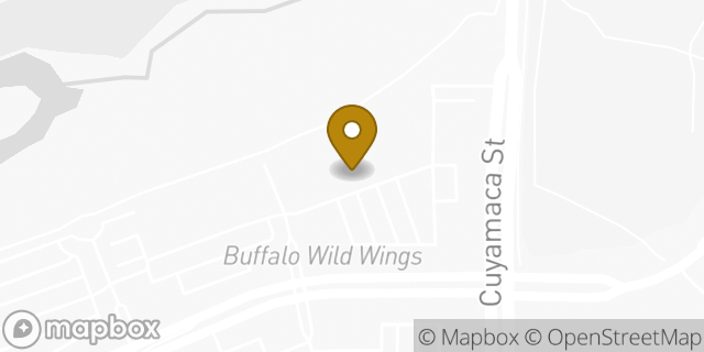 Map showing the location of Amazon Locker - Metate in Santee, CA 92071
