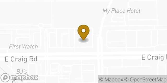 Map showing the location of Olive Garden in North Las Vegas, NV 89030