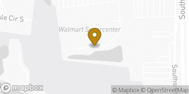 Map showing the location of Walmart in Jacksonville, FL