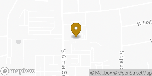 Map showing the location of McDonald's in Mesa, AZ 85210