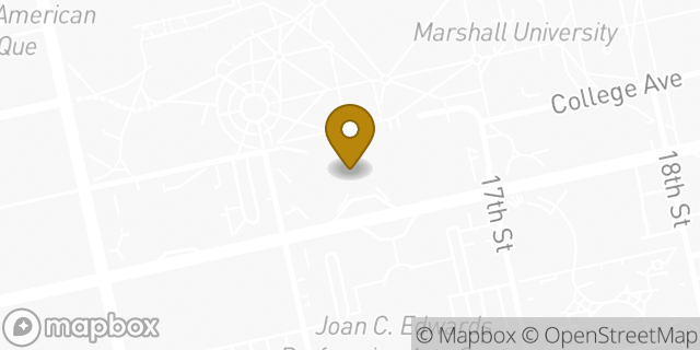 Map showing the location of Starbucks Coffee Company in Huntington, WV 25755