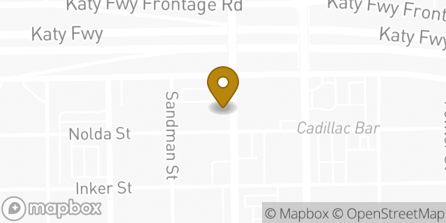 Map showing the location of Starbucks in Houston, TX 77007