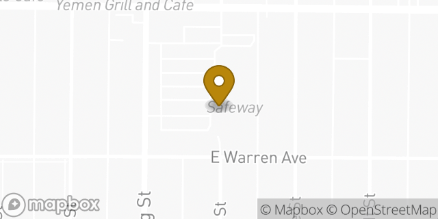 Map showing the location of Amazon Locker - Dover in Denver, CO 80210