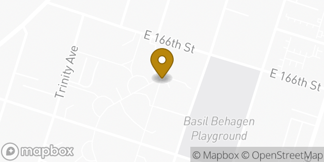 Map showing the location of Amazon Locker - Tamas in Bronx, NY 10456