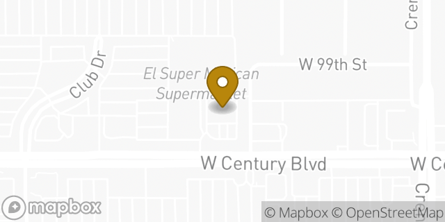 Map showing the location of Amazon Locker - Vice in Inglewood, CA 90303