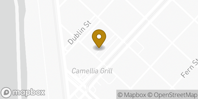 Map showing the location of Baskin-Robbins in New Orleans, LA 70118