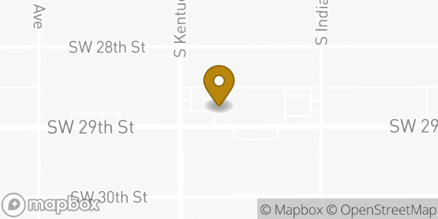 Map showing the location of Amazon Locker - Runa in Oklahoma City, OK 73119