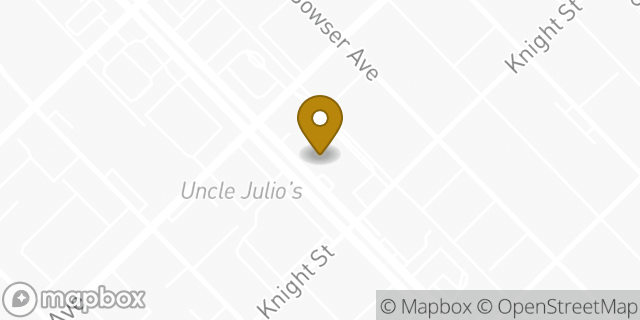 Map showing the location of Buffalo Wild Wings in Dallas, TX 75219