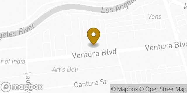 Map showing the location of Lululemon in Studio City, CA 91604