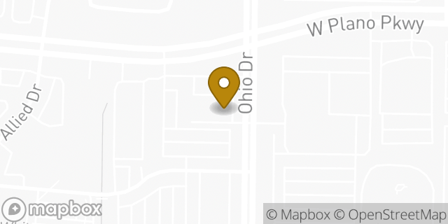 Map showing the location of Amazon Locker - Tabla in Plano, TX 75093