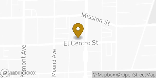 Map showing the location of Bank of America in South Pasadena, CA 91030