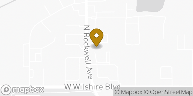Map showing the location of Enterprise Rent-A-Car in Oklahoma City, OK 73132