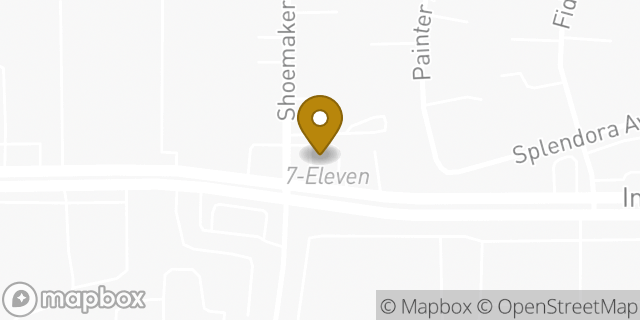 Map showing the location of 7-Eleven in Whittier, CA 90605