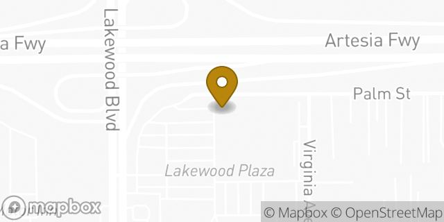 Map showing the location of Amazon Locker - Folder in Bellflower, CA 90706