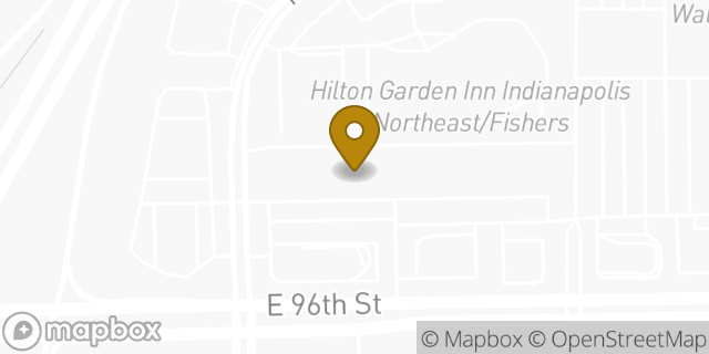 Map showing the location of Bank of America Walk-Up ATM | I-69 And 96th in Fishers, IN 46037