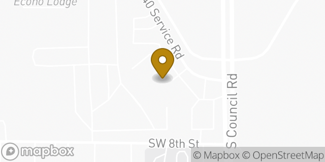 Map showing the location of Amazon Locker - Volunteering in Oklahoma City, OK 73128