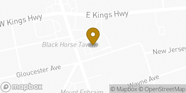 Map showing the location of CVS Pharmacy in Mt Ephraim, NJ 08059