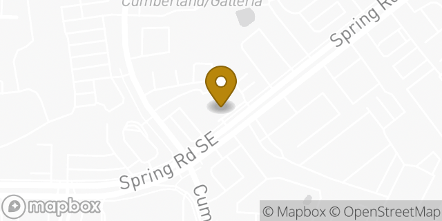 Map showing the location of Papa Johns Pizza in Smyrna, GA 30080