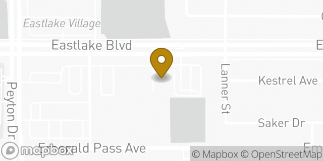 Map showing the location of AutoZone in El Paso, TX 79928