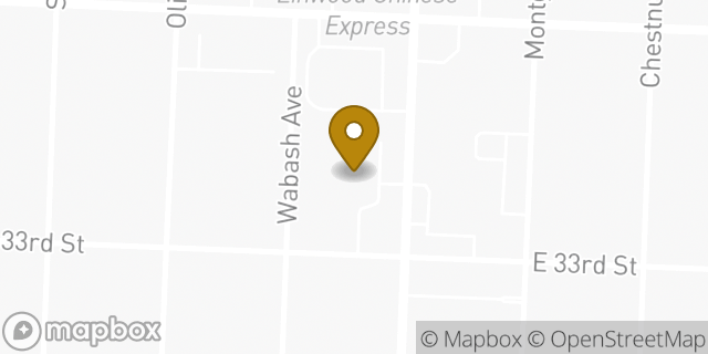 Map showing the location of AutoZone in Kansas City, MO 64128