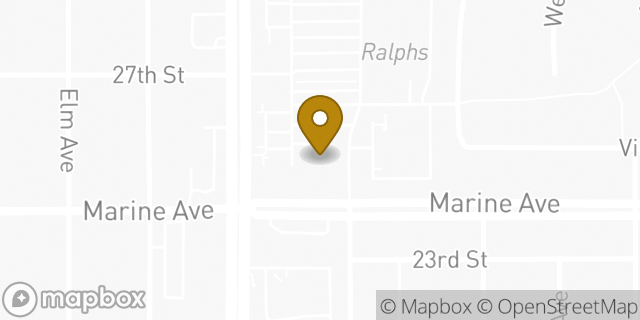 Map showing the location of Olive Garden Italian Restaurant in Manhattan Beach, CA 90266