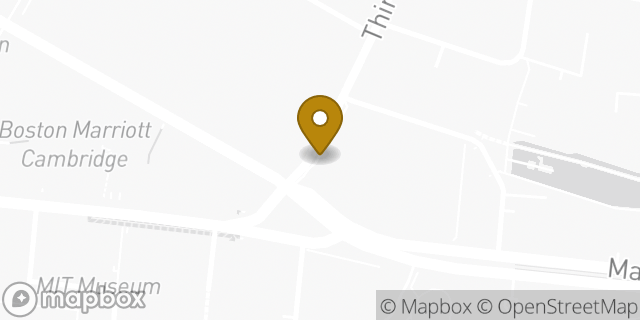 Map showing the location of Dunkin Donuts in Cambridge, MA 02142