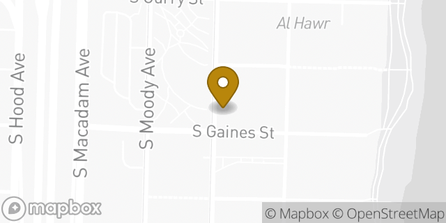 Map showing the location of Subway in Portland, OR 97239