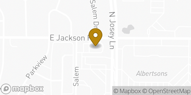Map showing the location of Chase Bank in Carrollton, TX 75006