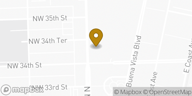 Map showing the location of DICK'S Sporting Goods in Miami, FL 33127