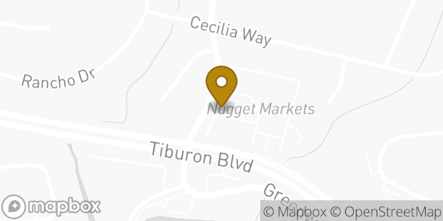 Map showing the location of Peet's Coffee in Tiburon, CA 94920