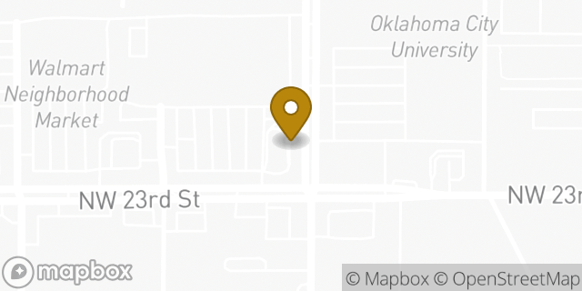 Map showing the location of McDonald's in Oklahoma City, OK 73107
