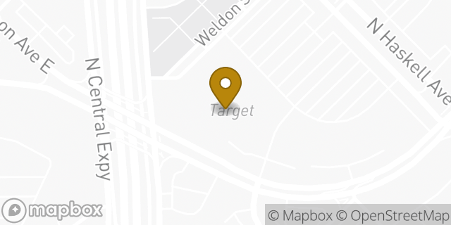 Map showing the location of Starbucks in Dallas, TX 75204