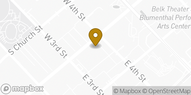 Map showing the location of Planet Fitness in Charlotte, NC 28202