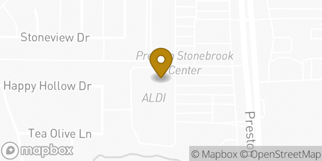 Map showing the location of Planet Fitness in Frisco, TX 75034
