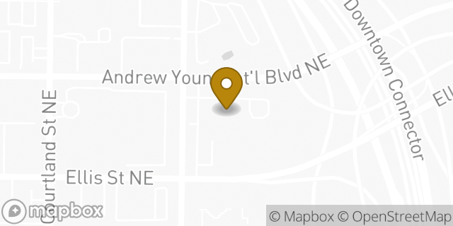 Map showing the location of Amazon Locker - Client in Atlanta, GA 30303